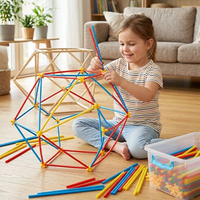 Jeux de construction • blocs de construction flexibles motricité fine préscolaire