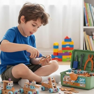 Jeux de construction • boîte à outils éducative enfant STEM motricité fine construction démontage