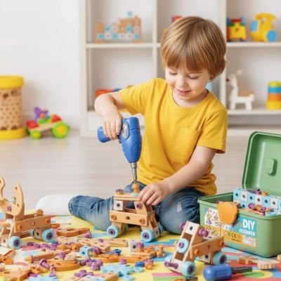 Jeux de construction • jouet bricolage Montessori perceuse jouet vis écrous mallette 3–12 ans