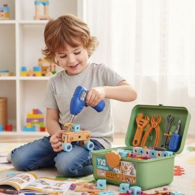 Jeux de construction • kit vissage dévissage enfant voyage portable jeu de rôle petit mécanicien