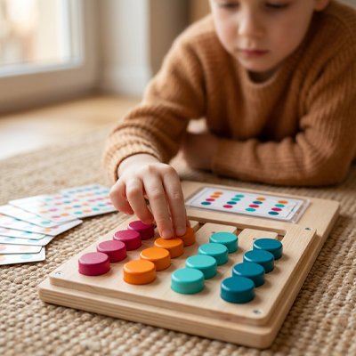 Jeux de réflexion et de logique • casse‑tête logique avec cartes modèles double face