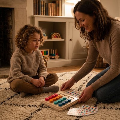 Jeux de réflexion et de logique • jeu correspondance de couleurs preschool travel toy