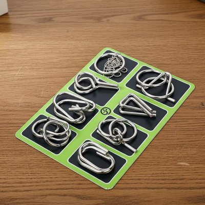 Jeux de réflexion et de logique, puzzle fil métallique IQ 