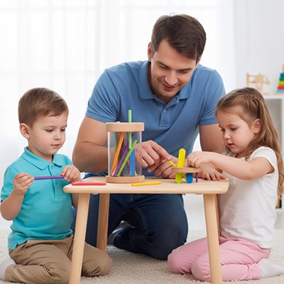 Jeux de réflexion, jouet Montessori tri des couleurs 3 ans