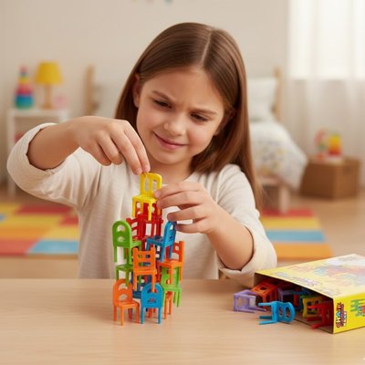 Jeux de société enfant, jeu chaises empilables enfant