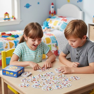 Jeux de société enfant, jeu de cartes observation rapide enfants
