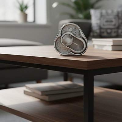 Jouet anti stress • triangle spinner flip coin EDC métal anti‑stress TDAH enfant 6–12 focus école