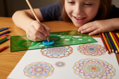 règle magique fleurs 8 pièces dessin 