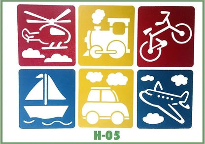 gabarits plastique éducatifs Montessori animaux transport 