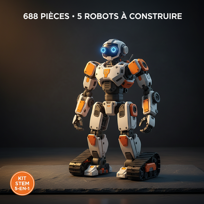 Jouet Robot pour Enfants, bloc de construction 688 pièces STEM