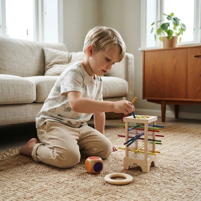 Jouets en bois Montessori d'interaction parent-enfant