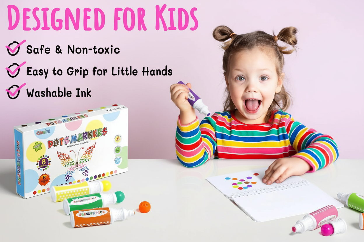 Kit complet Ohuhu Dots Markers pour enfants