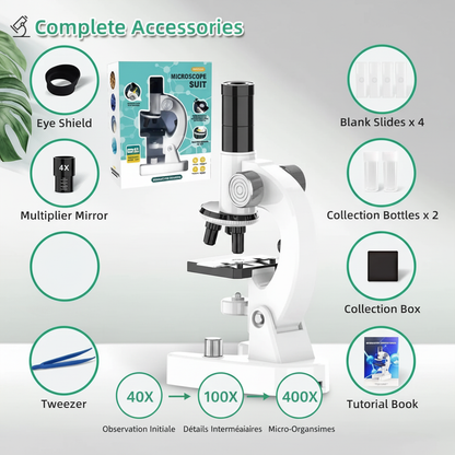 Accessoires complets du microscope