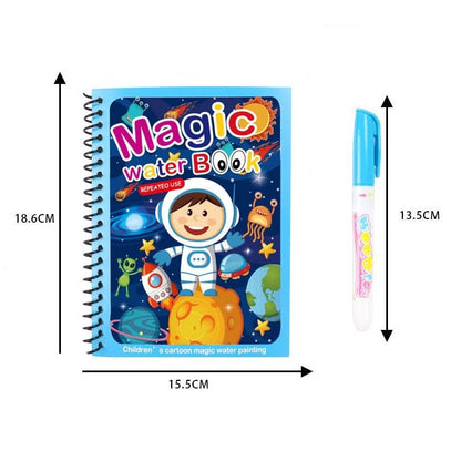 Livre de Coloriage Magique avec Stylo à l'Eau - Jeu Éducatif Enfant