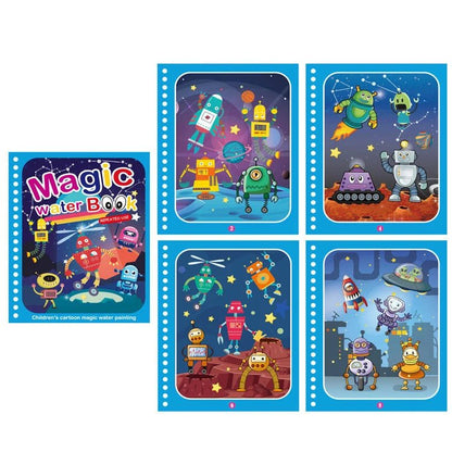 Livre de Coloriage Magique avec Stylo à l'Eau - Jeu Éducatif Enfant