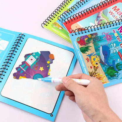 Livre de Coloriage Magique avec Stylo à l'Eau - Jeu Éducatif Enfant