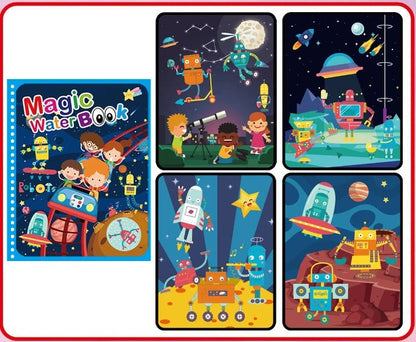 Livre de Coloriage Magique avec Stylo à l'Eau - Jeu Éducatif Enfant