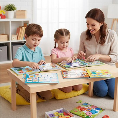 Livre pour enfant• idée cadeau éducatif livre montessori langage et motricité fine