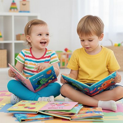 Livre pour enfant• jouet éducatif premier âge fruits animaux chiffres tissu doux