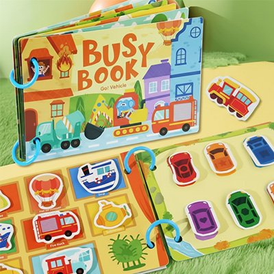 Livre pour enfant• jouet éducatif voyage sans écran coordination œil‑main