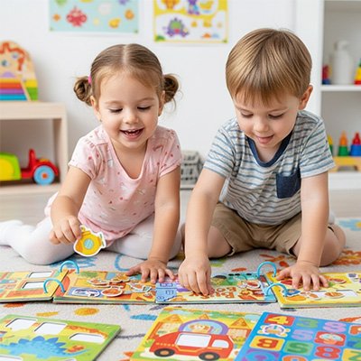 Livre pour enfant• livre d’activités préscolaire chiffres et lettres 0–3 ans