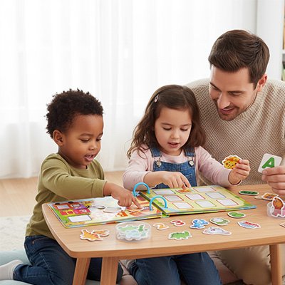 Livre pour enfant, livre Montessori busy book autocollants animaux dinosaures 3–6 ans