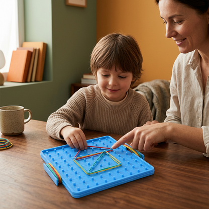 outil pédagogique de géométrie pour école à la maison