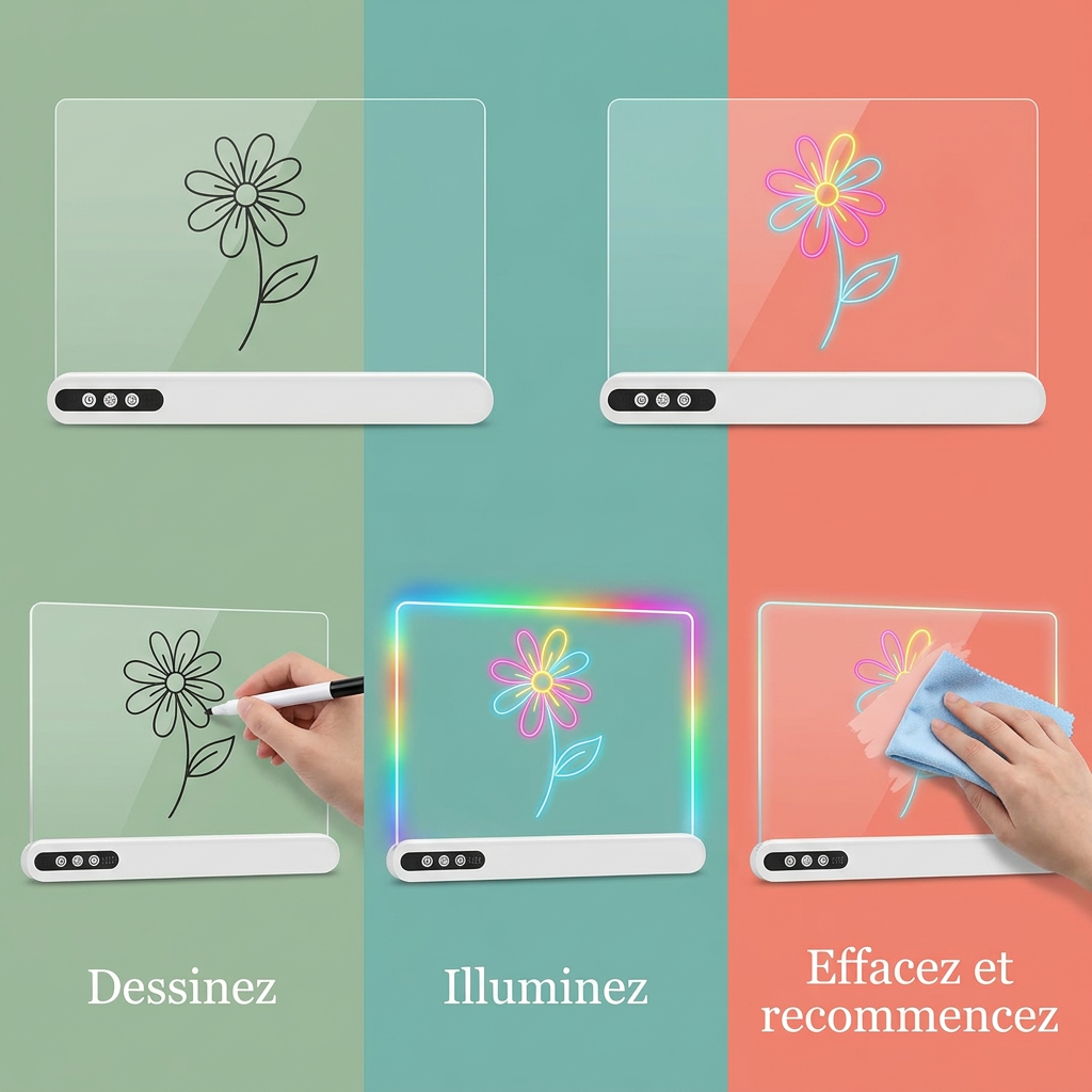 Lumina : dessiner, illuminer, effacer et recommencer
