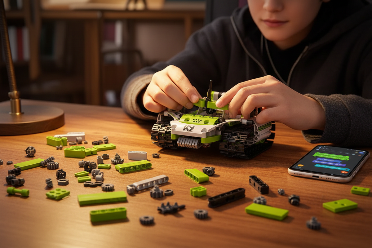 Mains enfant assemblage kit STEM robot