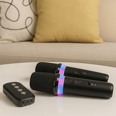 Micro karaoke • karaoké enfant 0–3 3–6 6–12 duos pédagogie langage confiance en soi LED
