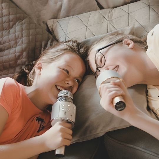 Micro karaoke • micro portable Bluetooth carte TF enregistreur jouet interactif fête enfants