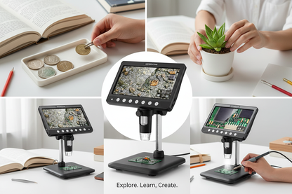 Polyvalence du microscope pour différents usages