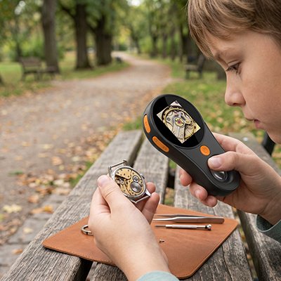 Microscope portable enfant scolaire réparation montre circuits imprimés