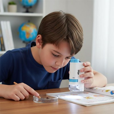 Mini microscope LED éducatif portable