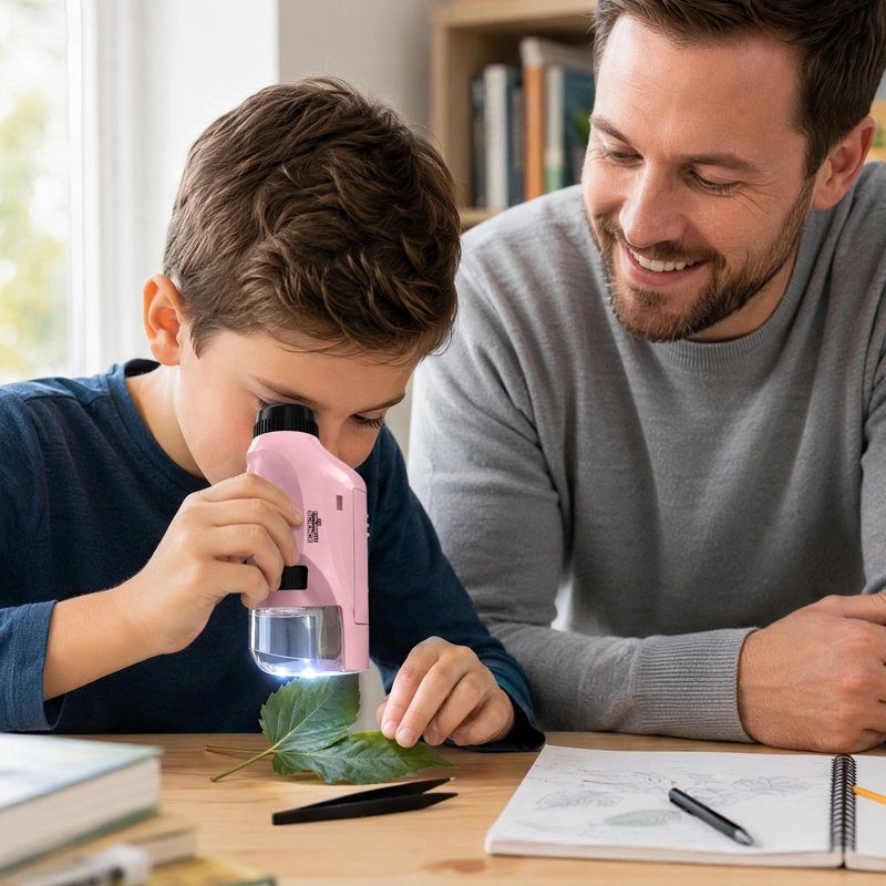 Mini microscope scientifique pour activités scolaires