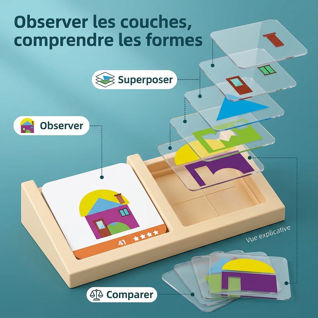 concepteur de maison jeu de superposition formes