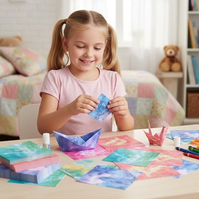 Papier pour origami, papier origami ciel étoilé