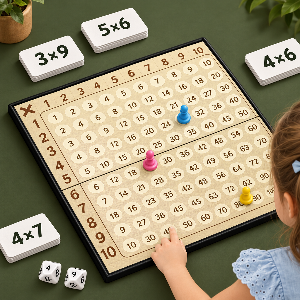 Planche multiplication, Cadeau éducatif Montessori pour anniversaire