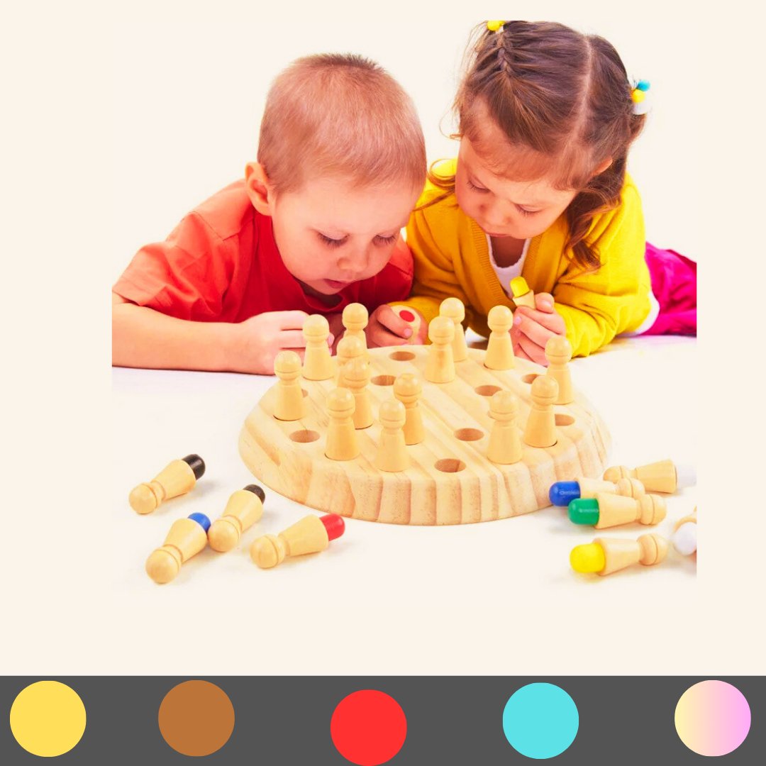 Plateau de Jeu d'Échecs Colorés | JMV™ - Jeu Éducatif Enfant