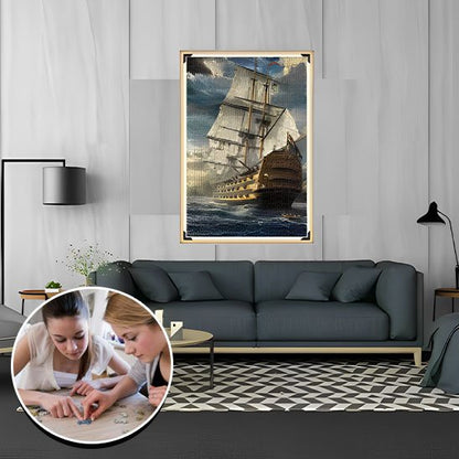 Puzzle 1000 pièces• casse-tête adulte histoire marine âge des découvertes déco murale