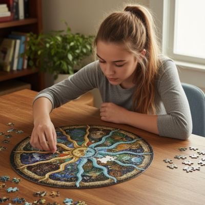 Puzzle 1000 pièces• jeu éducatif coordination œil-main ado 14+ détente sans écran