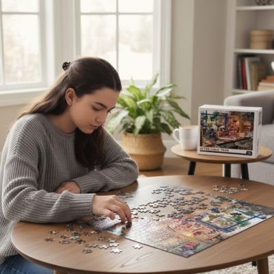 Puzzle 1000 pièces• jouet éducatif concentration mémoire visuelle parent ado