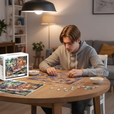 Puzzle 1000 pièces• puzzle à encadrer grande affiche de référence incluse