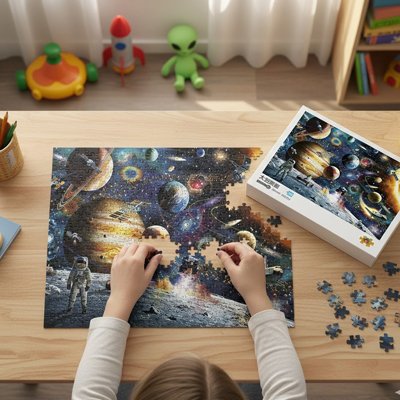 Puzzle 1000 pièces, puzzle éducatif astronomie 8–14 ans