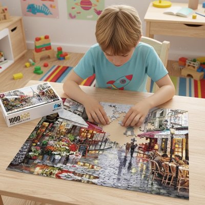 Puzzle 1000 pièces, puzzle éducatif famille