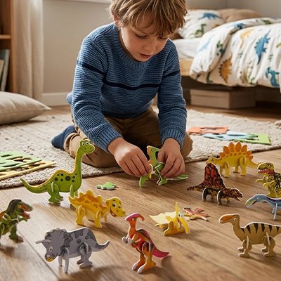 Puzzle 3d • activités créatives Montessori dès 3 ans