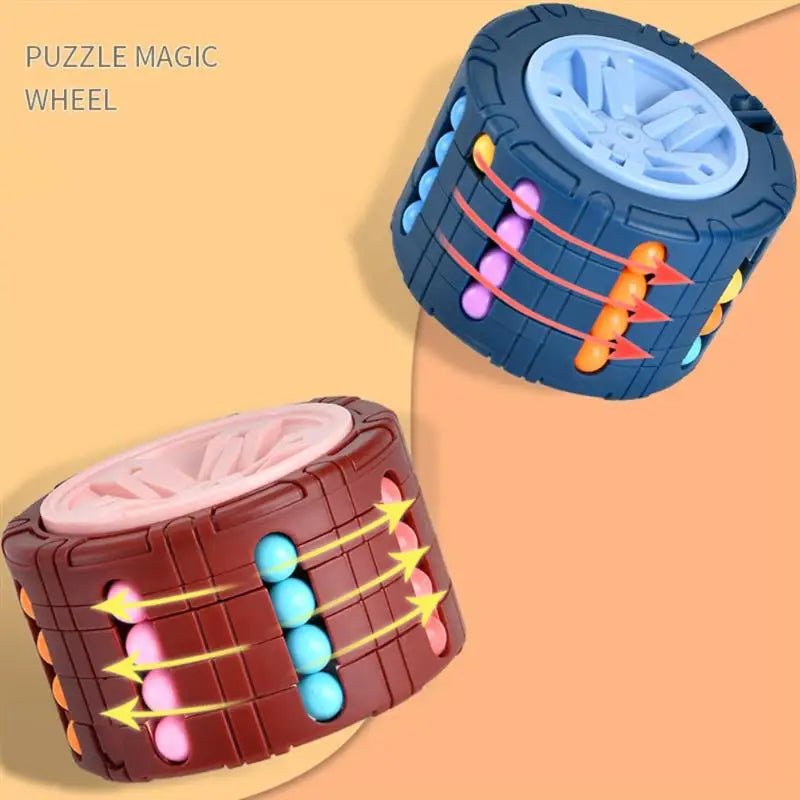 Puzzle 3d Cube Magique - Cylindre à Billes Colorée - Jeu Éducatif Enfant