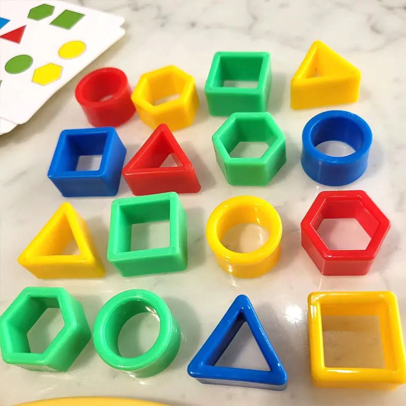 Puzzle 3d des Formes Géométriques et Couleurs - Jeu Éducatif Enfant