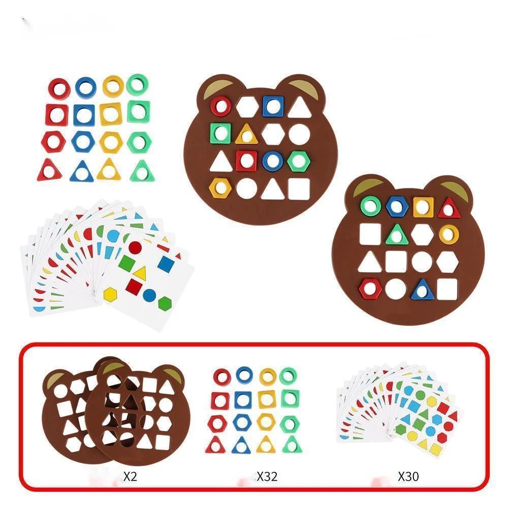 Puzzle 3d des Formes Géométriques et Couleurs - Jeu Éducatif Enfant