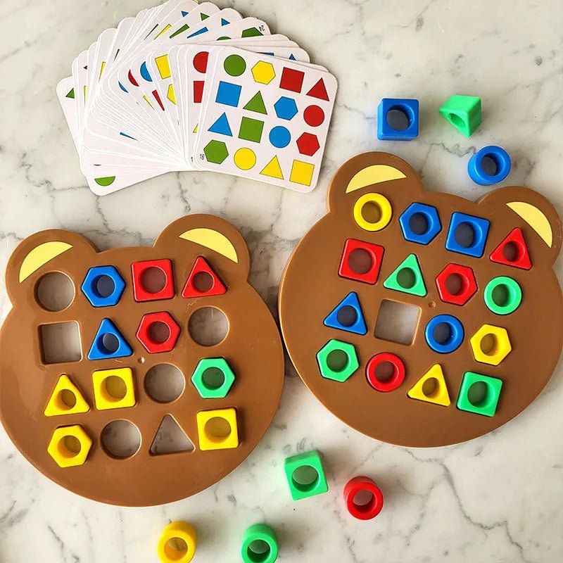 Puzzle 3d des Formes Géométriques et Couleurs - Jeu Éducatif Enfant